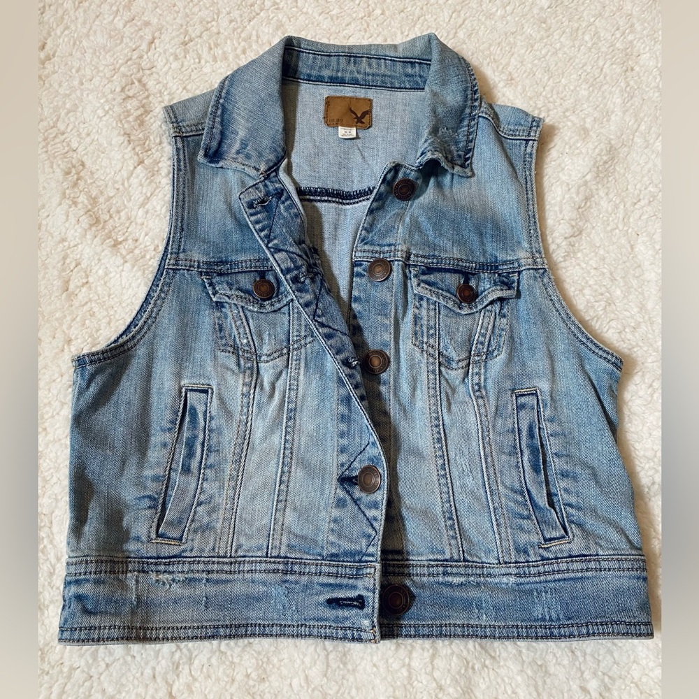 American Eagle Denim Vest